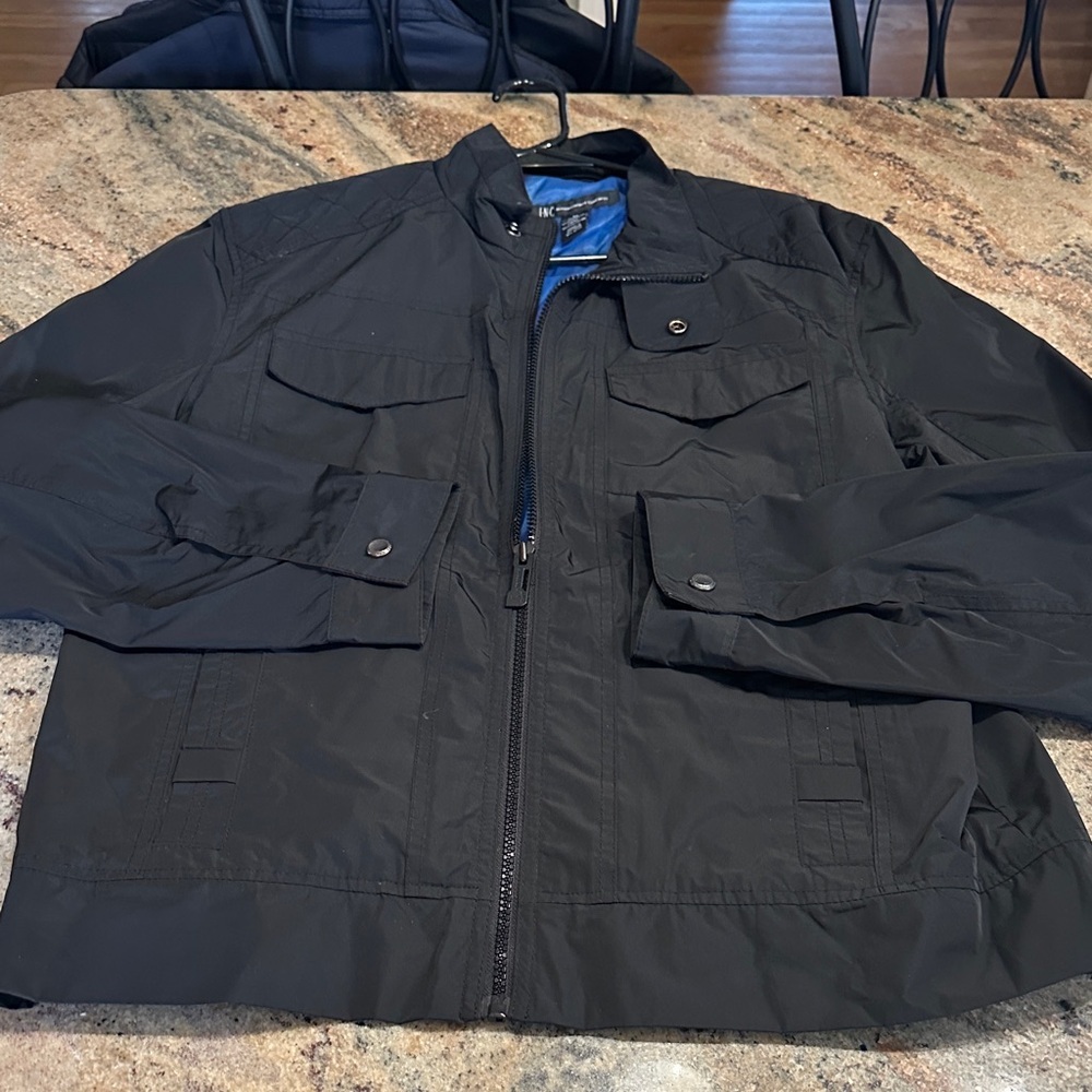 INC International Concepts Black Lightweight Jacket